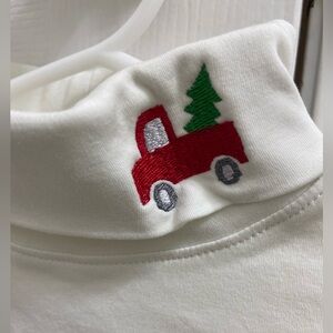 TBBC Worn Once, Tatum Turtleneck with custom Christmas Truck; Boys size 5